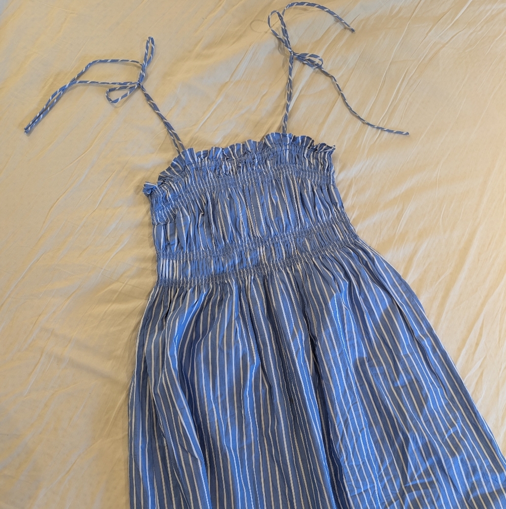 Blue Striped Dress